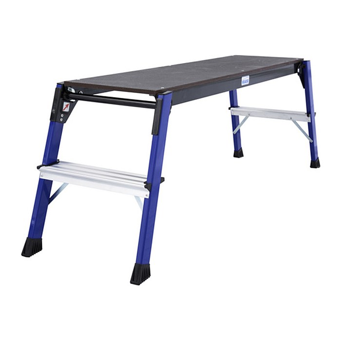 KRAUSE Arbeitsplattform MONTO StepTop blau 2 Stufen 41,0 x 110,0 cm