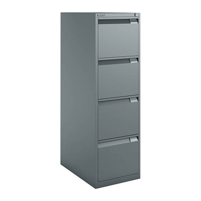 BISLEY Hängeregistraturschrank anthrazit 4 Schubladen 41,3 x 62,2 x 132,1 cm, 1 St.