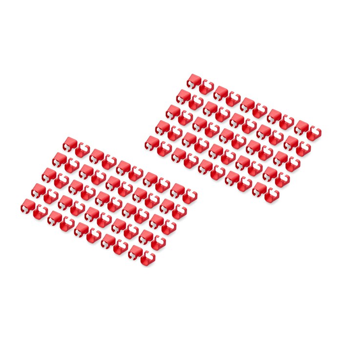 DIGITUS Farbclips für Patchkabel RJ45 100 Stück rot