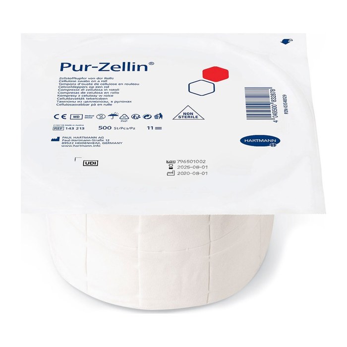 HARTMANN Tupfer Pur-Zellin® weiß, 1 Rolle
