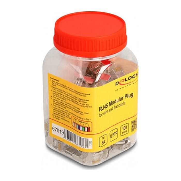 DELOCK RJ45 Modularer Stecker Cat.6A 100er Set