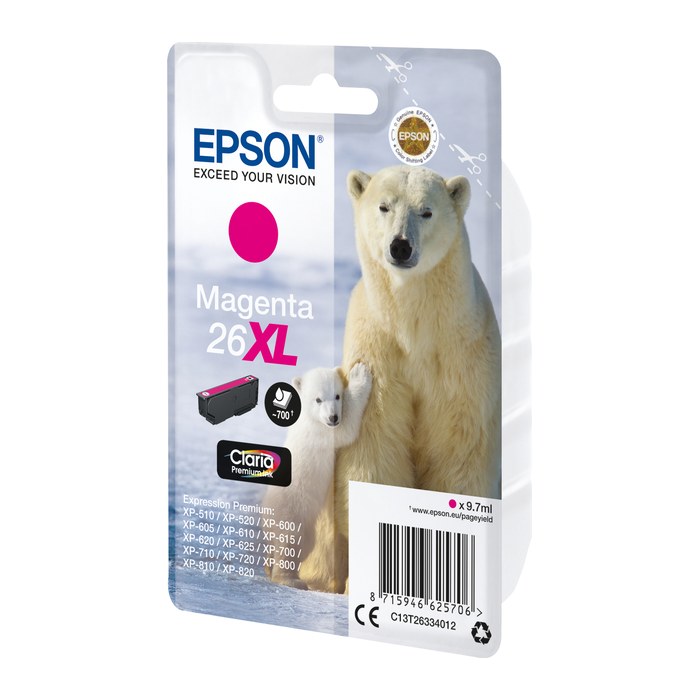 EPSON 26 XL / T2633 XL (Eisbär) magenta Druckerpatrone