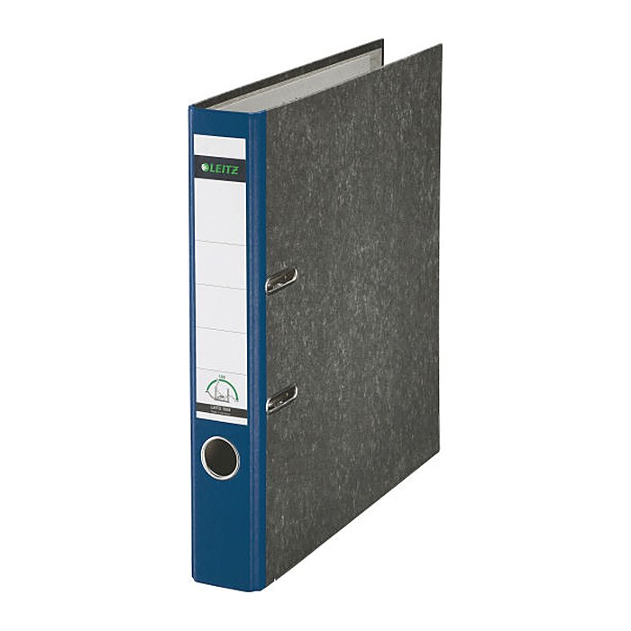 LEITZ 1050 Ordner blau marmoriert Karton 5,2 cm DIN A4, 1 St.