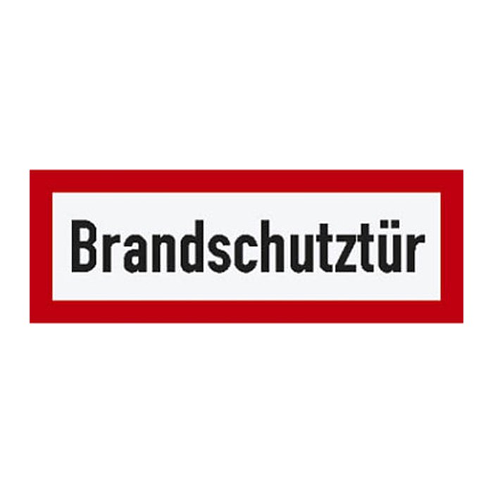 Brandschutzaufkleber "Brandschutztür" rechteckig 29,7 x 10,5 cm, 1 St.
