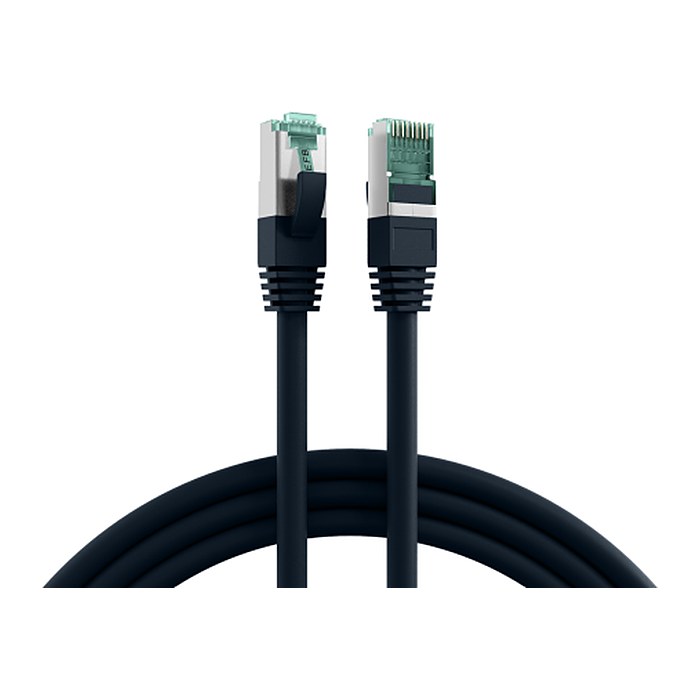 EFB RJ45 Patchkabel S/FTP Cat.6A LSZH 7.50m schwarz