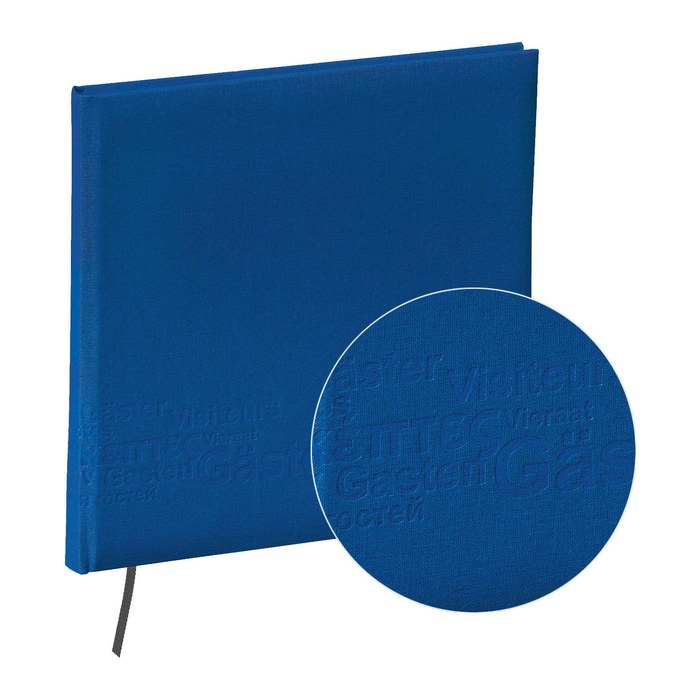 PAGNA Gästebuch Europe quadratisch blanko, blau Hardcover 128 Seiten, 1 St.