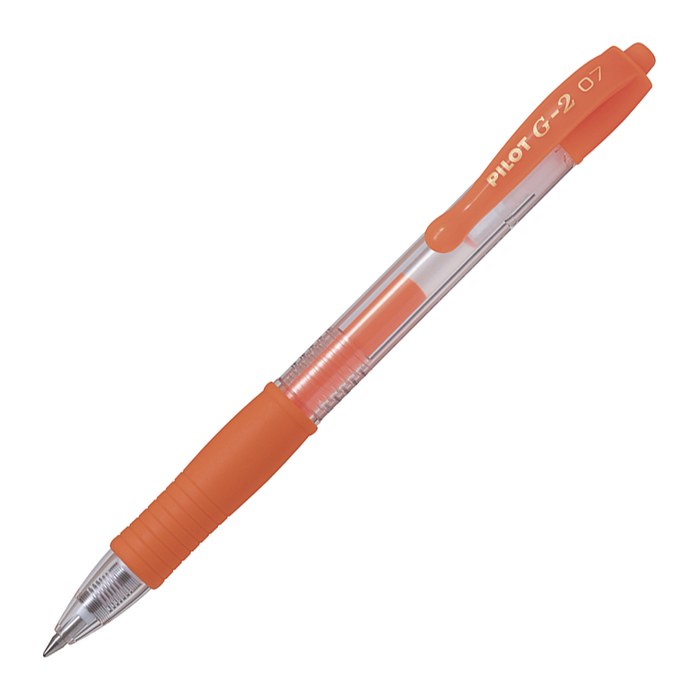 PILOT G2 Gelschreiber neonorange 0,4 mm, Schreibfarbe: orange, 1 St.