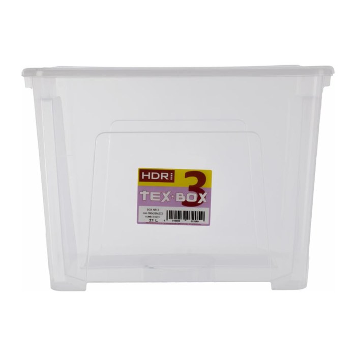TEX Aufbewahrungsbox transparent 28,0 x 38,0 x 27,2 cm, 1 St.