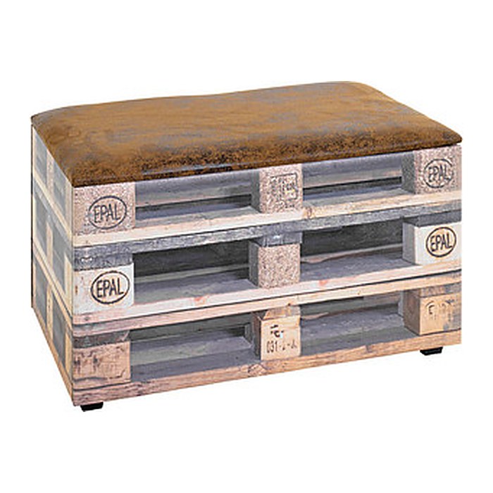HAKU Möbel Sitztruhe 25970 Motiv Palette 1 Holz 65,0 cm