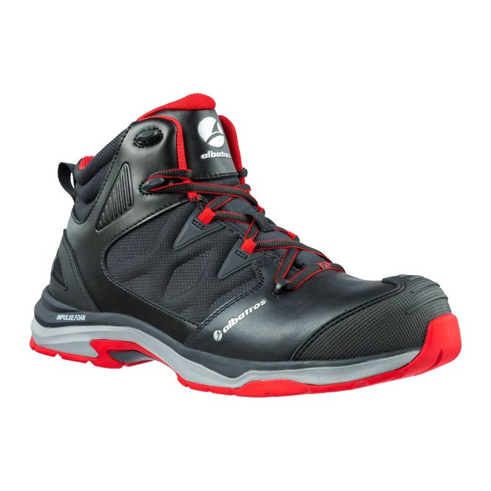 albatros® Herren S3 Sicherheitsschuhe ULTRATRAIL BLACK MID schwarz Größe 43, 1 Paar