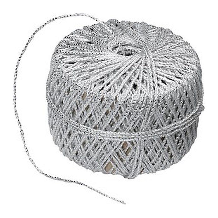 PRÄSENT Kordel Wolga glänzend silber 2,0 mm x 20,0 m