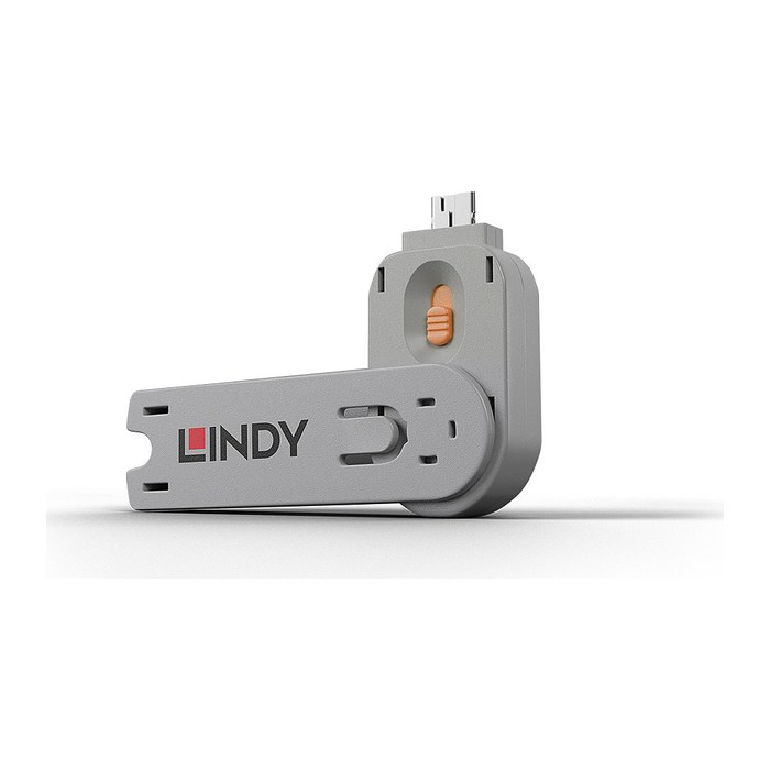 LINDY Schlüssel für USB Typ A Port Schloss orange