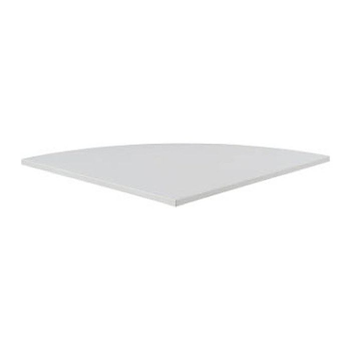 SODEMATUB Verbindungsplatte lichtgrau, dreieckig abgerundet 80,0 x 80,0 x 2,5 cm
