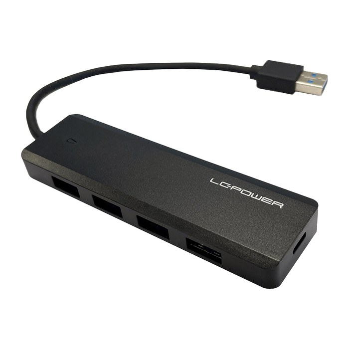 LC-Power USB-Hub 4x USB-A 3.2 + Ladefunktion