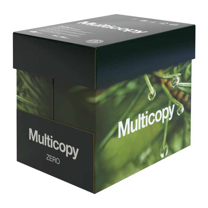 Multicopy Kopierpapier Zero DIN A4 80 g/qm 2.500 Blatt Maxi-Box