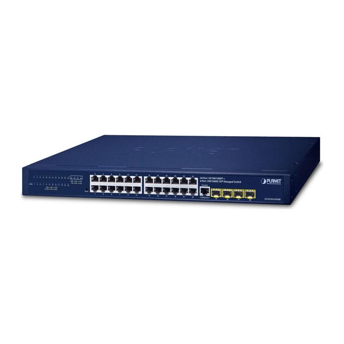 PLANET 24-Port 10/100/1000T + 4-Port 1G/2.5G SFP AC+DC