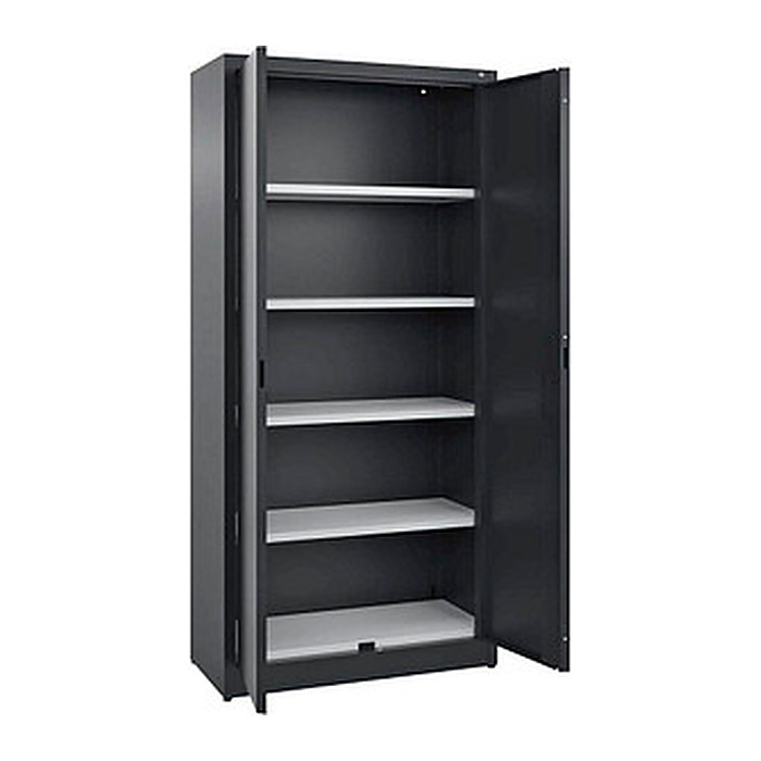 CP Stahlschrank C 2000 Acurado 092600-000 S10008 schwarzgrau 4 Fachböden 93,0 x 40,0 x 195,0 cm, aufgebaut, 1 St.