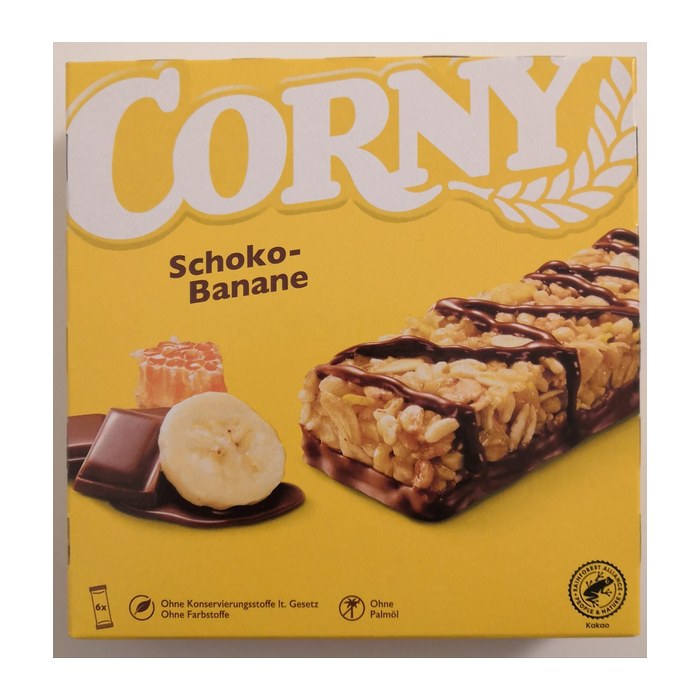 CORNY Schoko-Banane Müsliriegel 6 Riegel, 6 St.