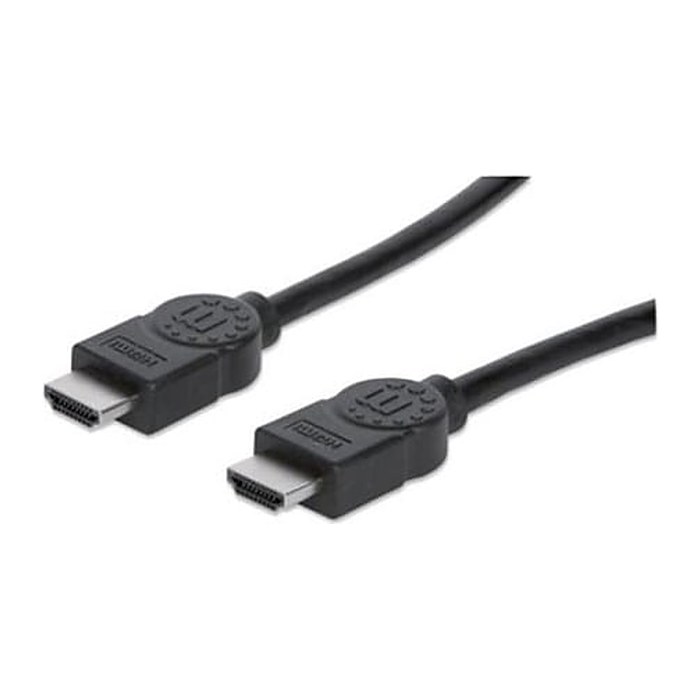 MANHATTAN HDMI-Kabel High Speed A -> A St/St 1.00m geschirm