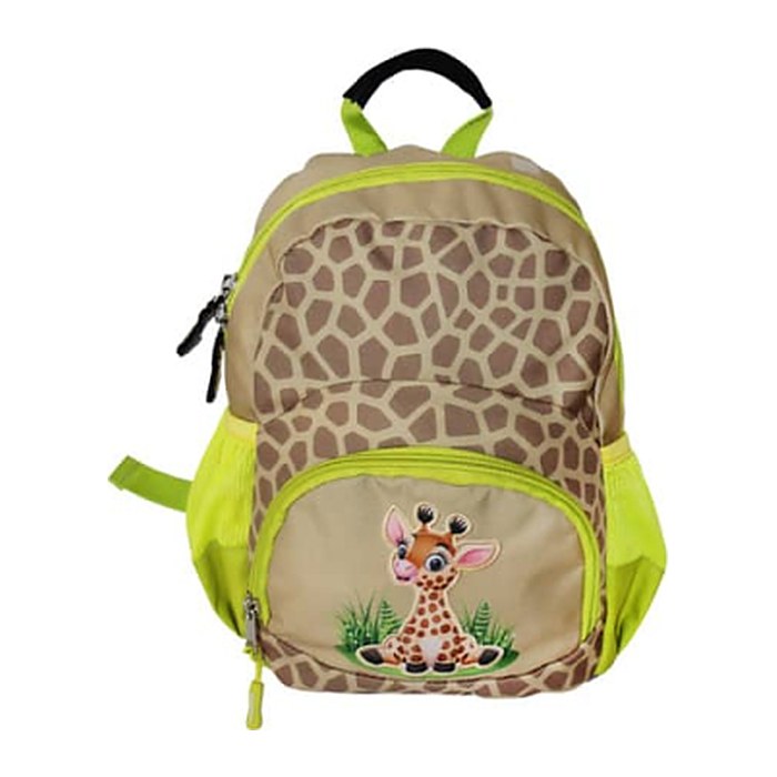 DONAU Kindergartenrucksack Mini Giraffe Kunstfaser braun/gelb