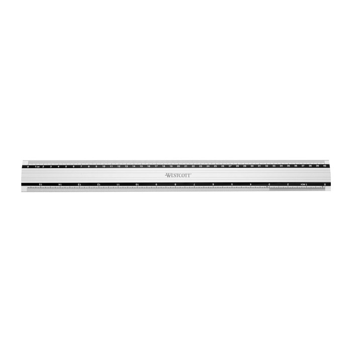WESTCOTT Lineal 40,0 cm, silber