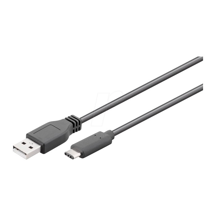 goobay USB 3.1 Gen 2 A/USB C Kabel 0,5 m schwarz, 1 St.
