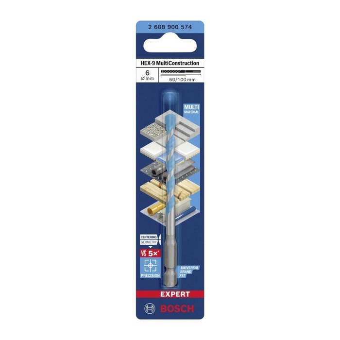 BOSCH Betonbohrer EXPERT HEX-9 Multi Construction, Ø 6,0 mm, 1 St.