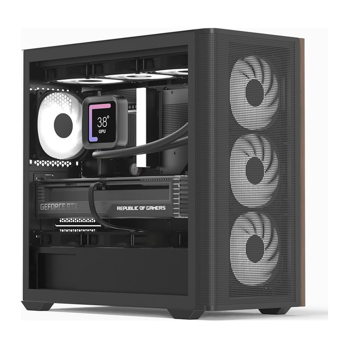 AeroCool Geh Mini D301A-G-BK-V2 (B/Wood/Micro-ATX)