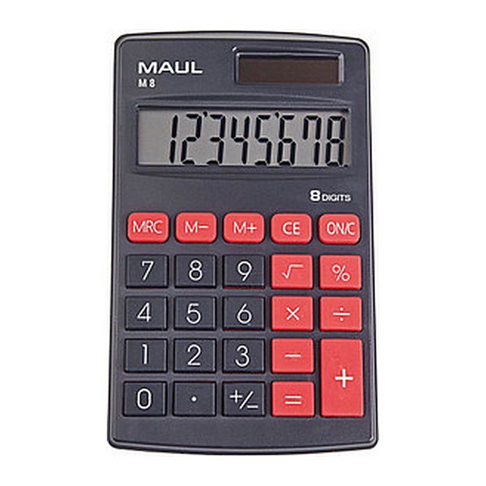 MAUL M 8 Taschenrechner schwarz