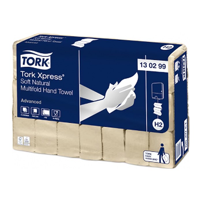 TORK Papierhandtücher 130299 H2 Advanced Interfold-Falzung 2-lagig natur, 3.780 Tücher