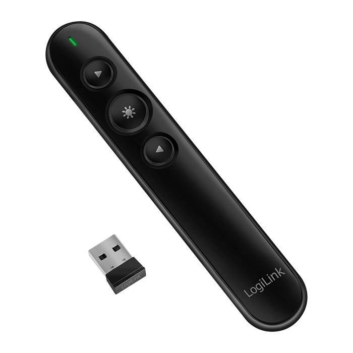 Logilink Presenter Wireless, 2.4 GHz, Laser Pointer,bis 15m