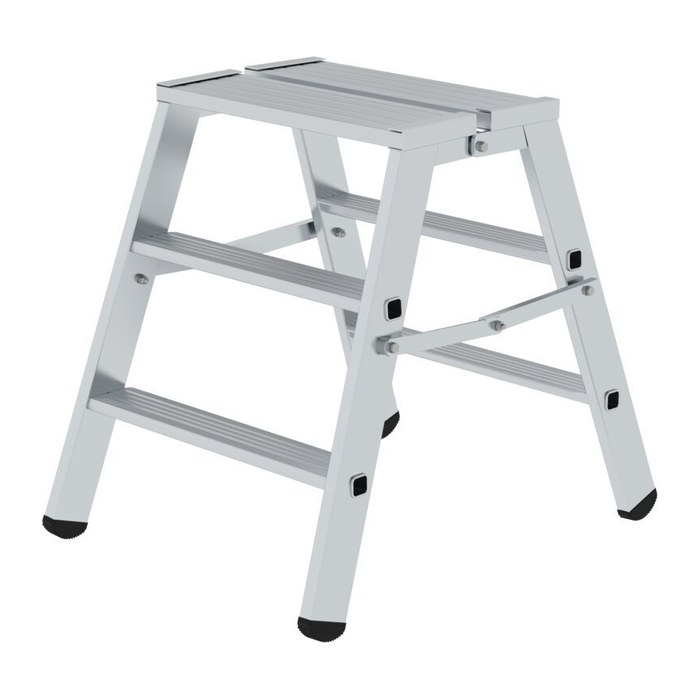 MUNK Klapptritt 50095 silber 2x 3 Stufen, H: 69,0 cm