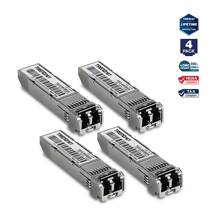 TRENDnet Mini-GBIC Multi-Mode LC Module 550m 4xTEG-MGBSX
