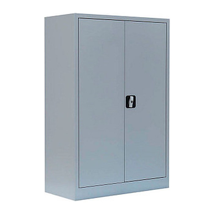 LÜLLMANN Stahlschrank 530320 lichtgrau 2 Fachböden 92,5 x 42,2 x 120,0 cm, aufgebaut, 1 St.