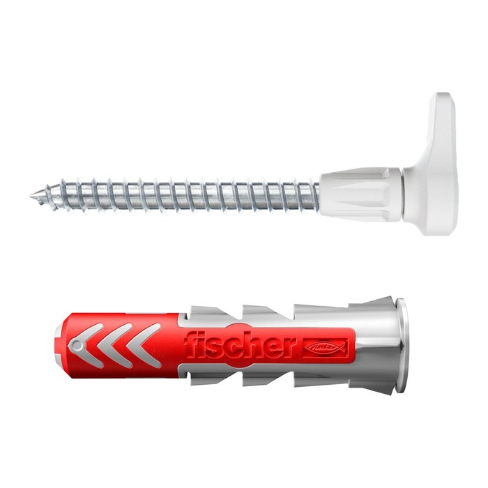 fischer EasyHook Angle - DuoPower 6x30 2K 564168 Dübel mit Schrauben, 25 St.