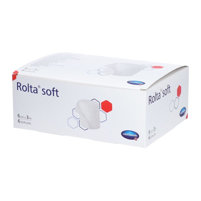 HARTMANN Polsterbinde Rolta® soft 9320431 weiß 6,0 cm x 3,0 m, 6 St.