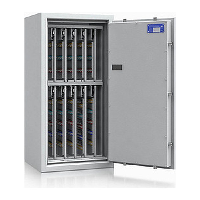 ISS safe4key Schlüsseltresor lichtgrau mit 720 Haken, Elektronikschloss, 50,0 x 42,0 x 100,0 cm, 1 St.