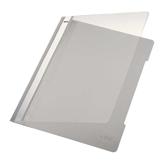 LEITZ Schnellhefter 4191 Kunststoff grau DIN A4, 25 St.