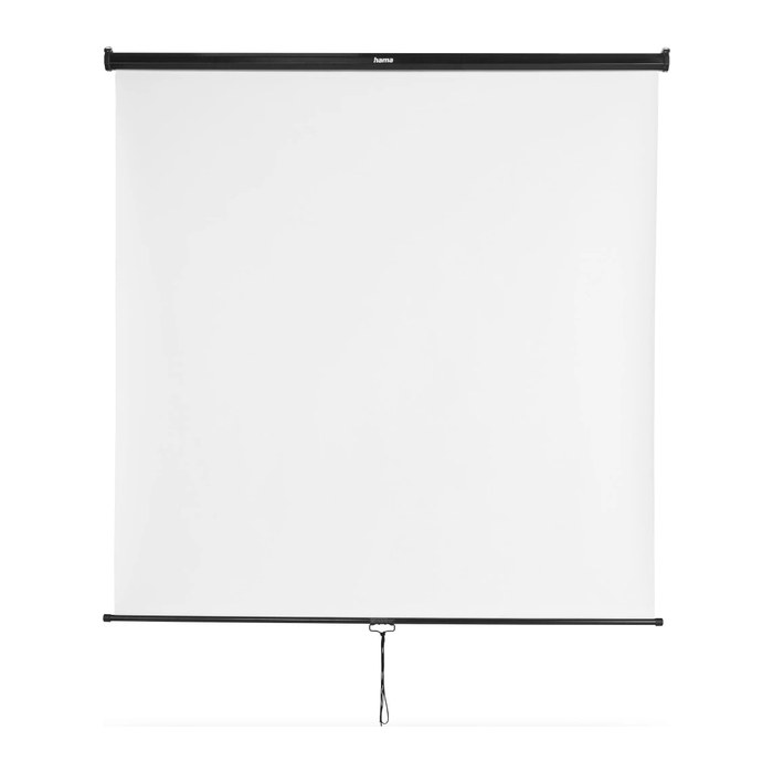 hama Rolloleinwand 1:1, 175 x 175 cm Projektionsfläche
