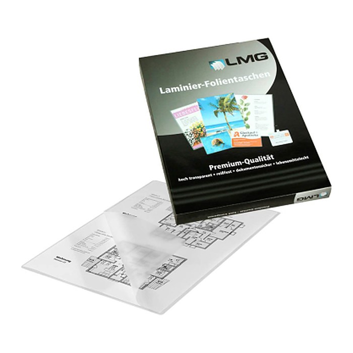 LMG Laminierfolien glänzend für A4 250 micron, 100 St.
