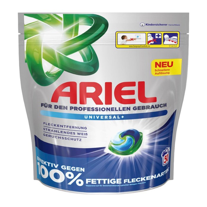 ARIEL Professional UNIVERSAL+ Waschmittel Caps, 2x 50 St.