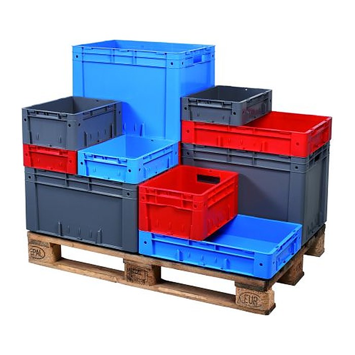 SCHULTE Eurobox grau 40,0 x 60,0 x 14,5 cm, 1 St.