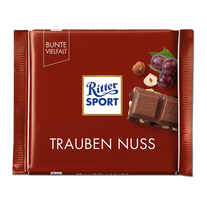Ritter SPORT TRAUBEN NUSS Schokolade 100,0 g, 1 St.