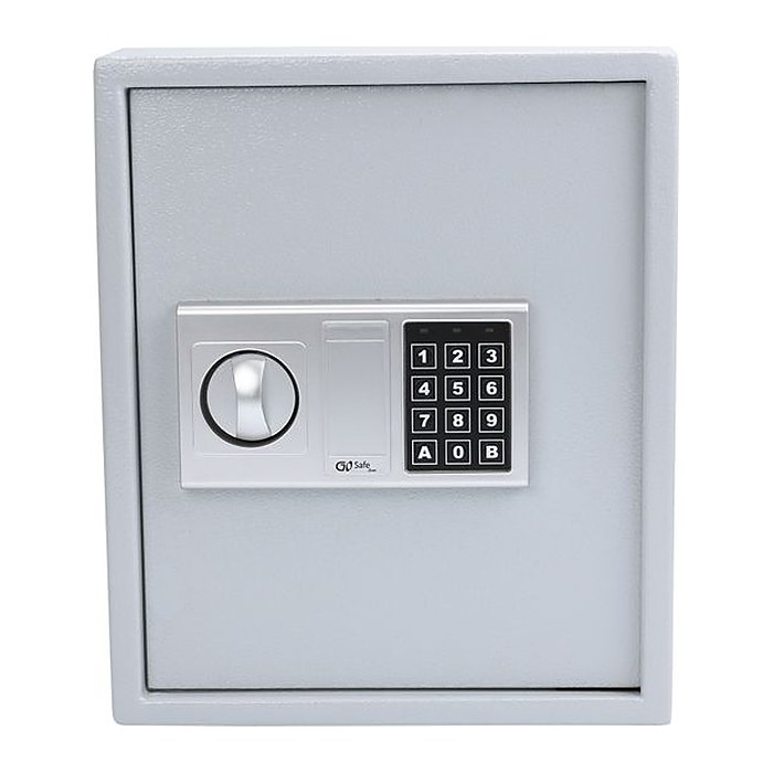 OLYMPIA GOsafe 50A Schlüsseltresor silber mit 27 Haken, Sicherheitsschloss, Zahlencode, 30,0 x 12,0 x 36,0 cm, 1 St.