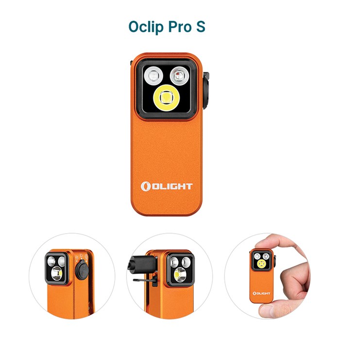 OLIGHT Taschenlampe Oclip Pro S Orange