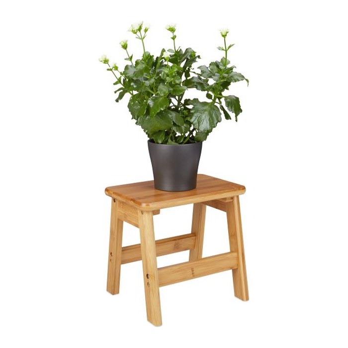 relaxdays Tritthocker RUSTICO natur, H: 27,0 cm