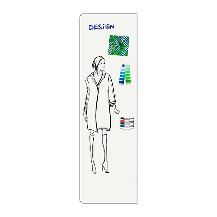 Legamaster Whiteboard WALL-UP 59,5 x 200,0 cm weiß emaillierter Stahl