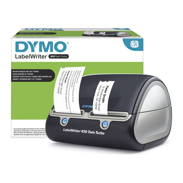 DYMO LabelWriter 450 Twin Turbo Etikettendrucker schwarz, silber
