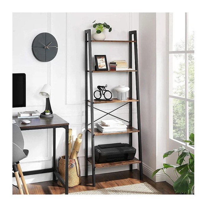 VASAGLE Bücherregal braun, schwarz 56,0 x 32,0 x 172,0 cm, 1 St.