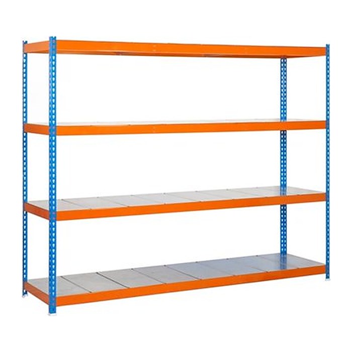Simonrack Schwerlast-Weitspannregal SIMONFORTE 1804-4 457100045201864 blau, orange 180,0 x 60,0 x 200,0 cm